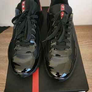 Used Prada Men's Black Sneakers
